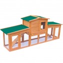  170163  Large Rabbit Hutch Small Animal House Pet Cage with Roofs Wood Pet Supplies Rabbit House Pet Home Pupp