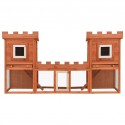   170174 Outdoor Large Rabbit Hutch 192 x 50 x 101 cm House Pet Cage Double House Pet Supplies Rabbit House Pet