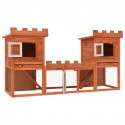   170174 Outdoor Large Rabbit Hutch 192 x 50 x 101 cm House Pet Cage Double House Pet Supplies Rabbit House Pet