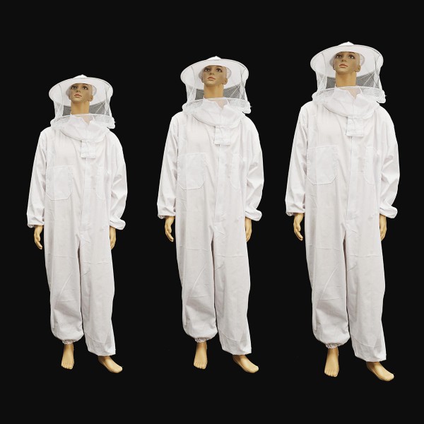 Beekeeping Protective Equipment Jacket Veil Full Body Suit Hat Smock Beekeeping Tools Set - 2XL