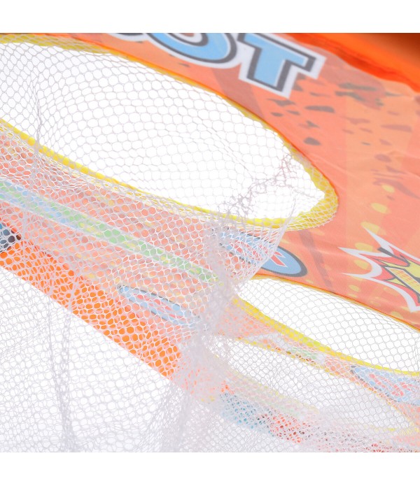 4 Holes Kids Collapsible Throwing Sandbag Toss Board Golf Cornhole Chipping Game with 6 Sandbags for Kids Toddlers