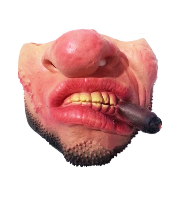 Halloween Latex Half Face Mask funny Scary Masquerade for Holiday Festival Adornment - 1