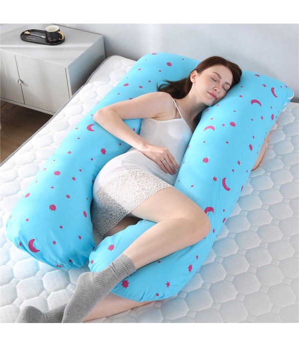 100% Cotton Full Body Pillow for Women U Shape Pil...