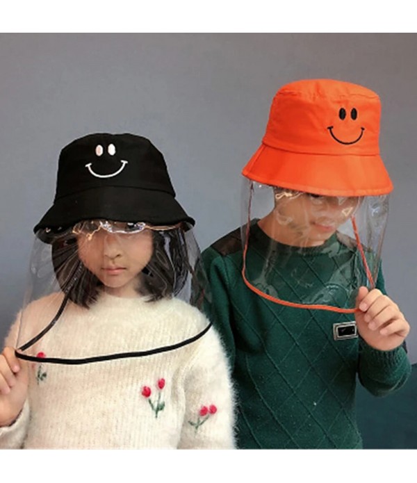 Children's Fisherman Hat Detachable Face Screen Wi...